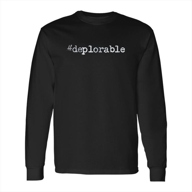 Deplorable Hashtag New Long Sleeve T-Shirt