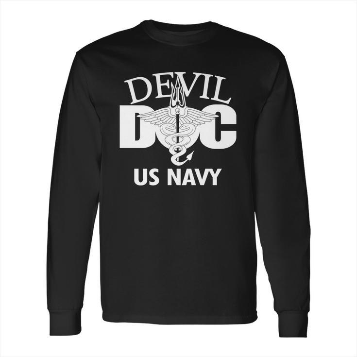 Devil Doc Us Navy Long Sleeve T-Shirt