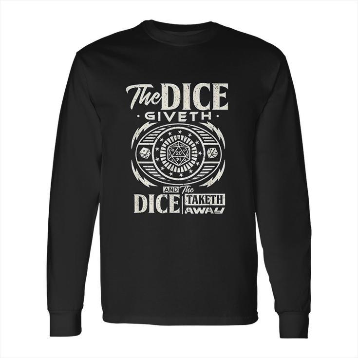 Dice Game Board Game Master Role Play Long Sleeve T-Shirt