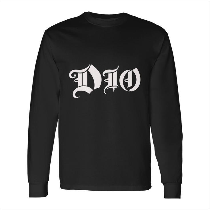 Dio Band Logo White Long Sleeve T-Shirt