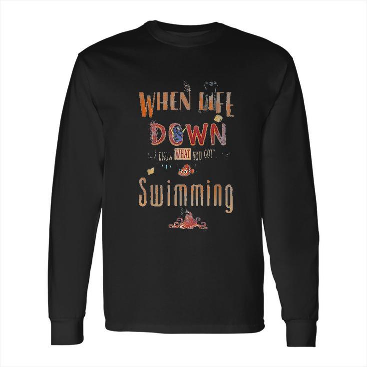 Disney Pixar Finding Dory Keep Swimming Life Quote Long Sleeve T-Shirt