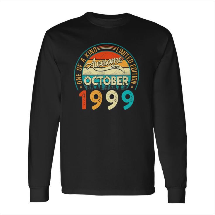 Distressed Vintage Awesome Since October 1999 22 Years Old Long Sleeve T-Shirt