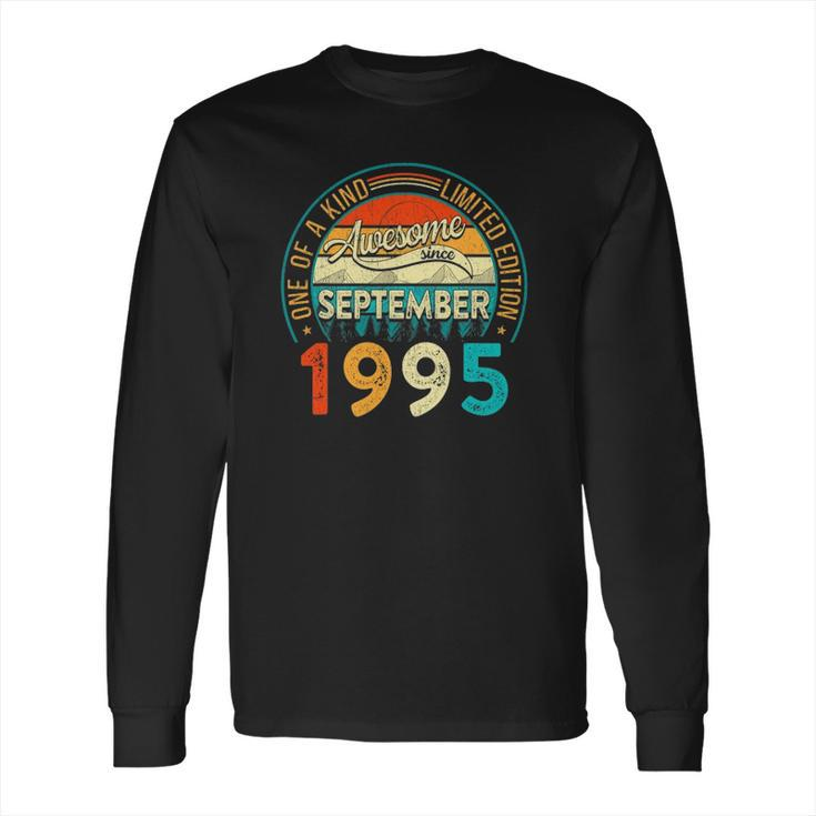 Distressed Vintage Awesome Since September 1995 26 Years Old Long Sleeve T-Shirt