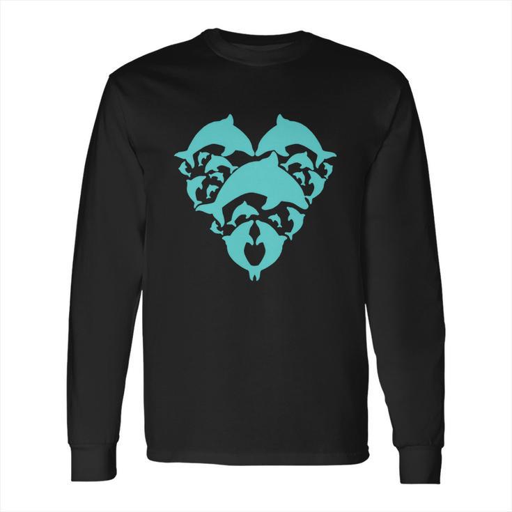 Dolphin Heart Long Sleeve T-Shirt