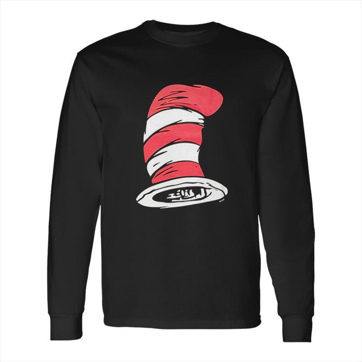 Dr Seuss Cat In The Hat Big Hat Black Long Sleeve T-Shirt