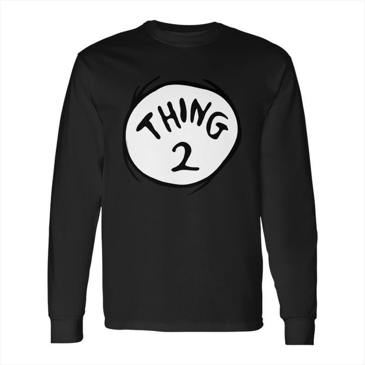 Dr Seuss Thing 2 Emblem Red Long Sleeve T-Shirt