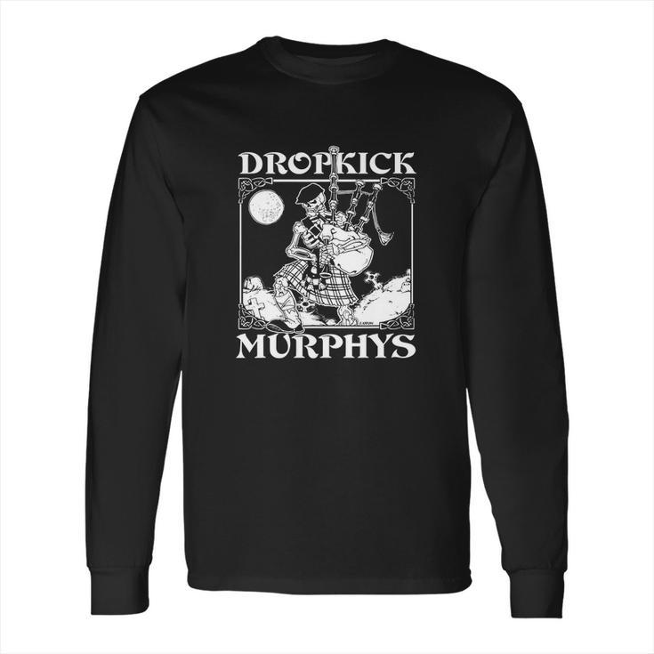 Dropkick Murphys Vintage Skeleton Piper Slim Fit Long Sleeve T-Shirt