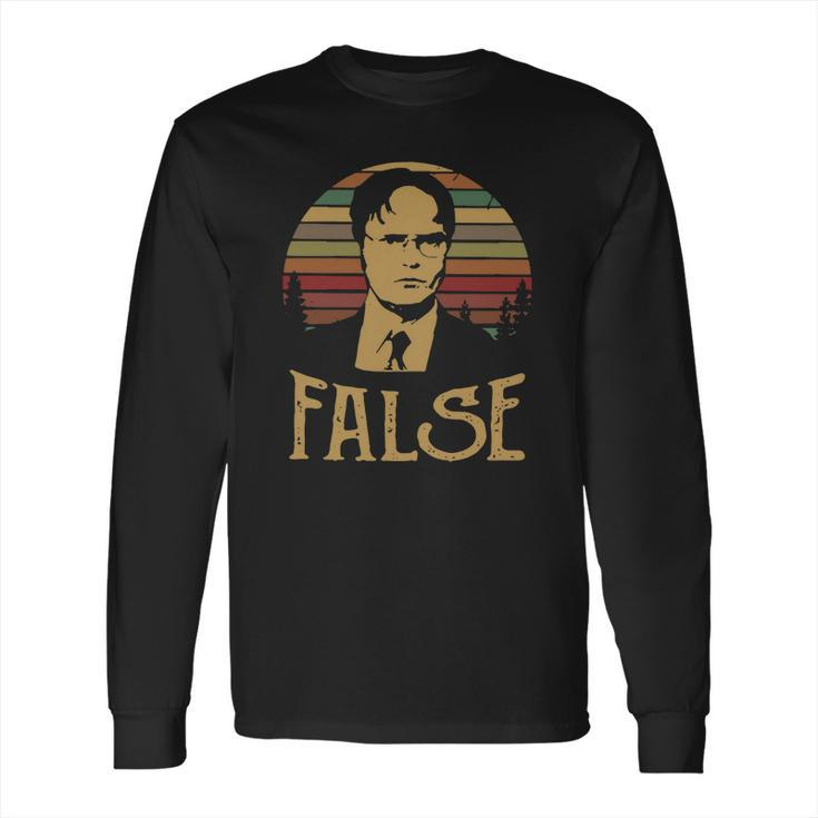 Dwight Schrute False Vintage Long Sleeve T-Shirt