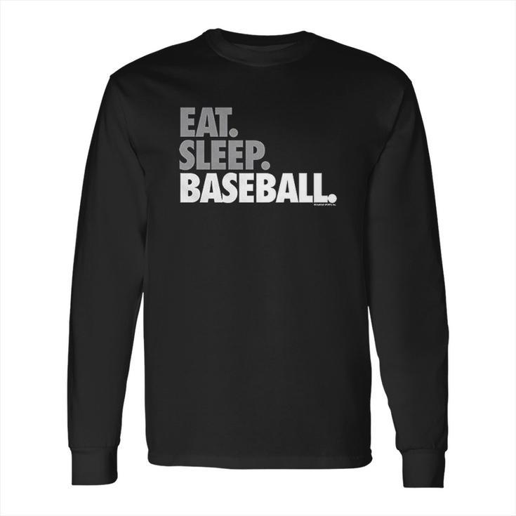 Eat Sleep Baseball Bold Text Baseball Tees By Chalktalk Sports Long Sleeve T-Shirt