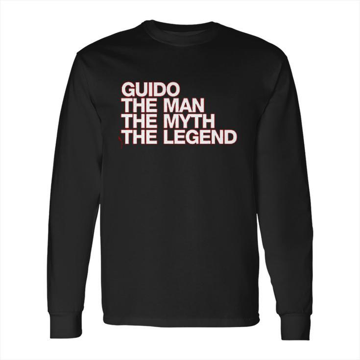 Eddany Guido The Man The Myth The Legend Left Aligned Long Sleeve T-Shirt