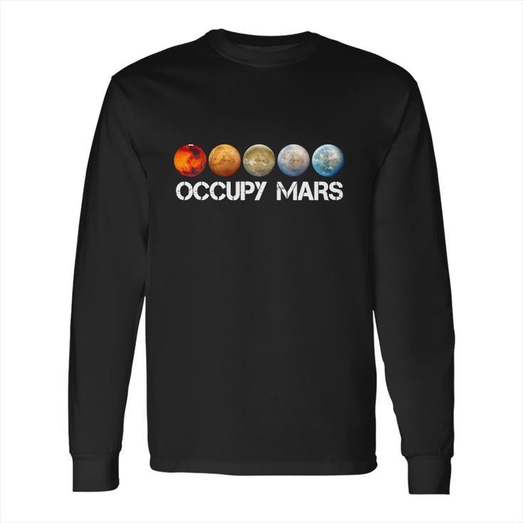 Elon Musk Science Occupy Mars Long Sleeve T-Shirt