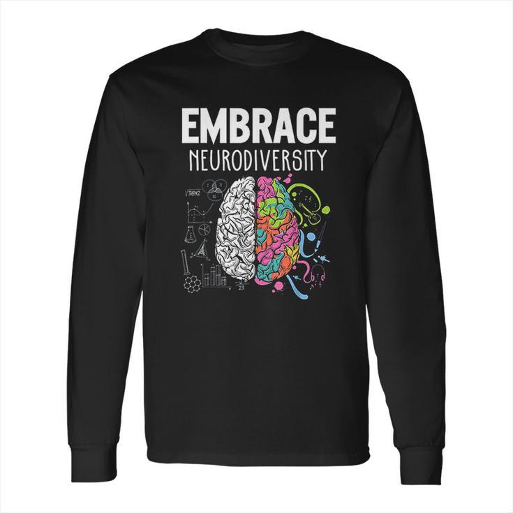 Embrace Neurodiversity Brain Long Sleeve T-Shirt