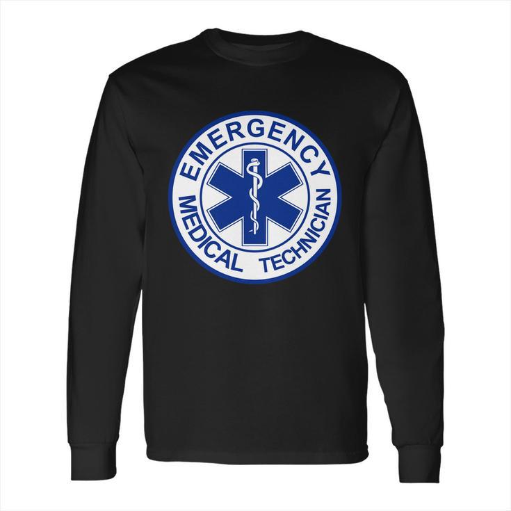 Emt Emergency Medical Technician Logo Long Sleeve T-Shirt