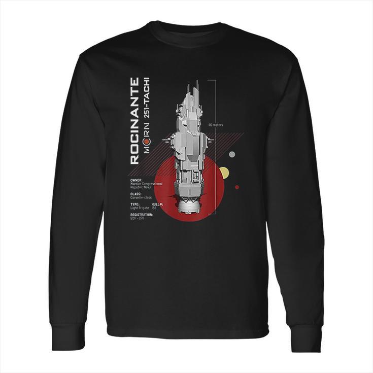 The Expanse Rocinante Ship Long Sleeve T-Shirt