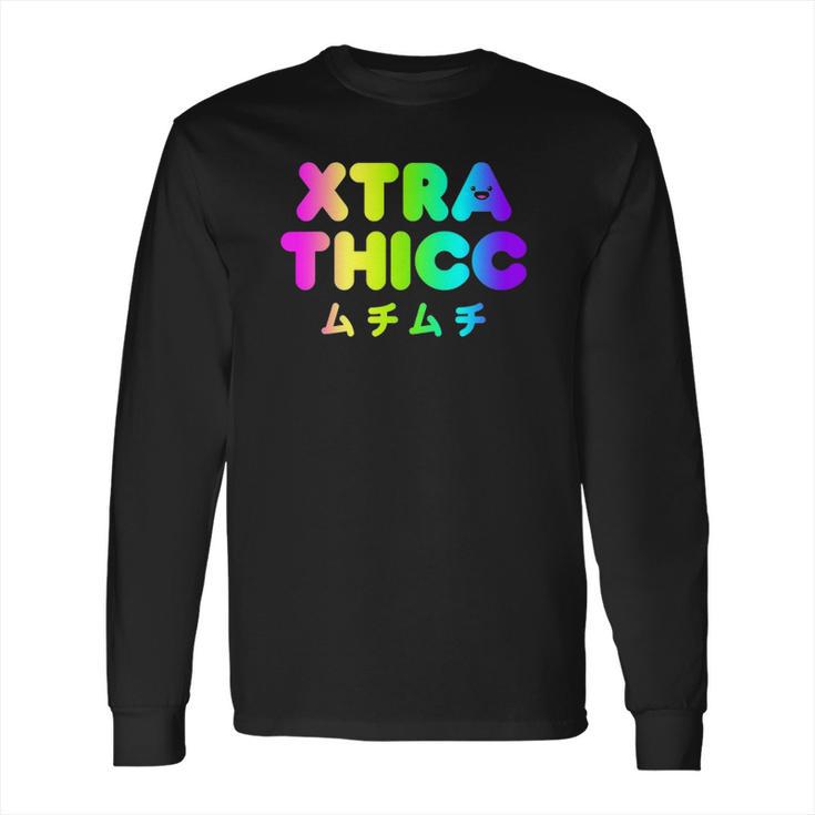 Extra Thicc Japanese Pastel Goth Kawaii Anime Aesthetic Gift Long Sleeve T-Shirt