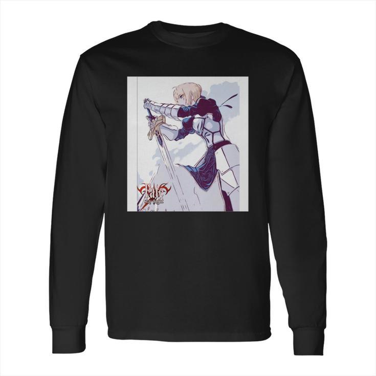 Fate Series Fatestay Night Saber Sketch T Shirt S997 Long Sleeve T-Shirt