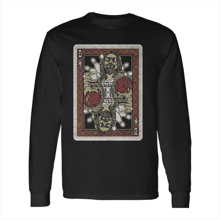 Fifth Sun The Big Lebowski Dude Playing Card Long Sleeve T-Shirt