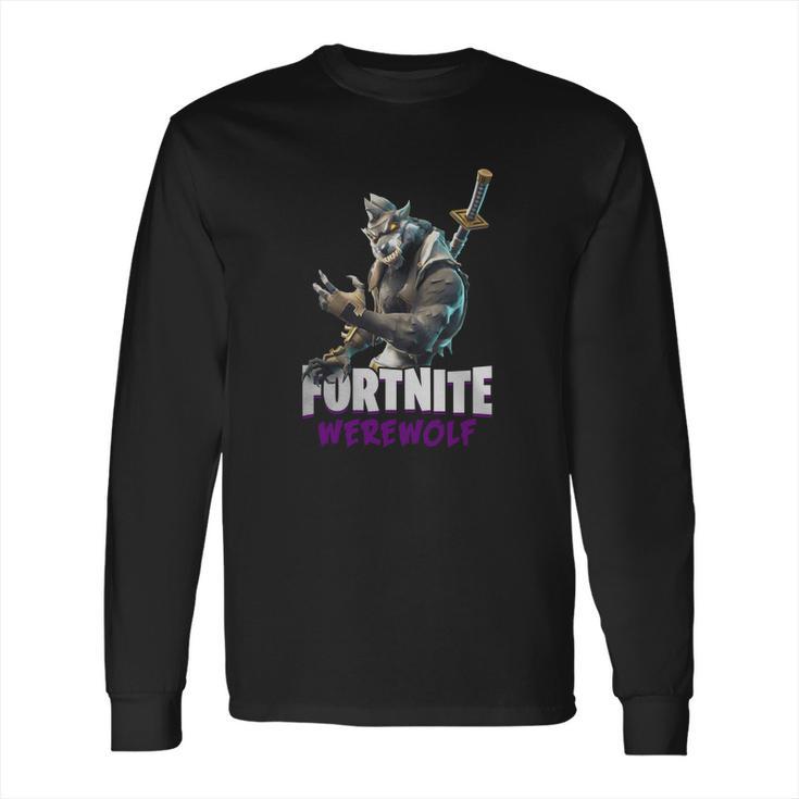 Fortnite Dire Werewolf New Skin T-Shirt Long Sleeve T-Shirt