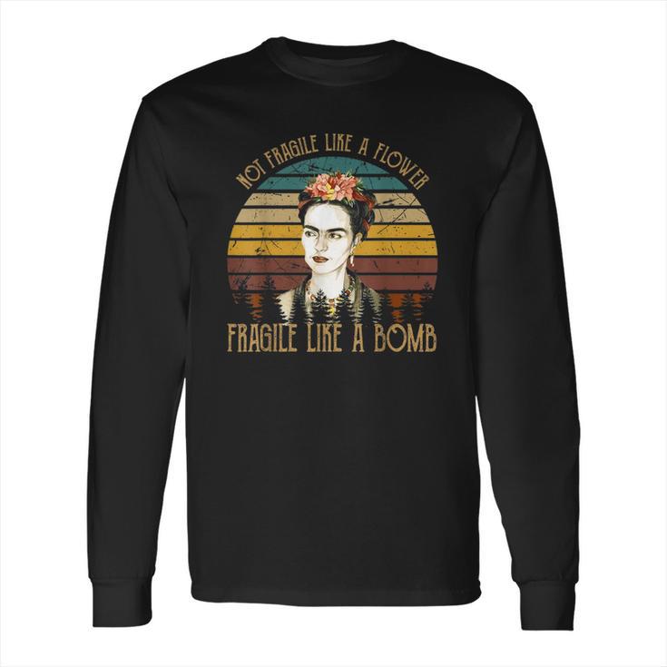 Frida Kahlo Retro Vintage Long Sleeve T-Shirt