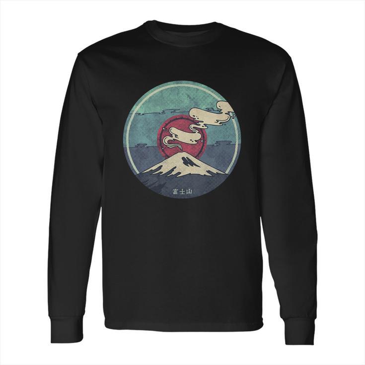 Fuji Volcano Classic Retro Long Sleeve T-Shirt