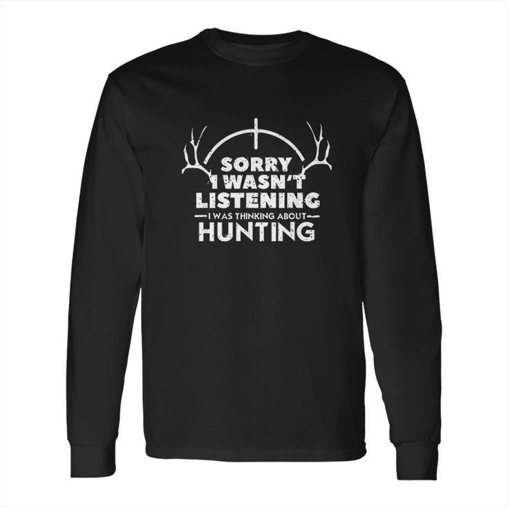 Funny Gift Bow And Rifle Deer Hunters Long Sleeve T-Shirt