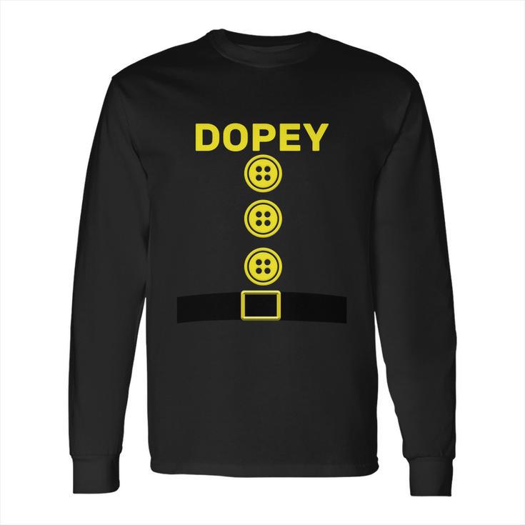 Funny Halloween Dopey Dwarf Halloween Costume Long Sleeve T-Shirt