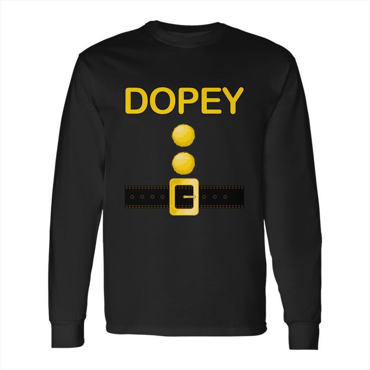 Funny Halloween Dopey Dwarf Costume Long Sleeve T-Shirt