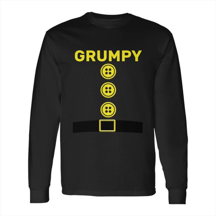 Funny Halloween Grumpy Dwarf Halloween Costume Long Sleeve T-Shirt