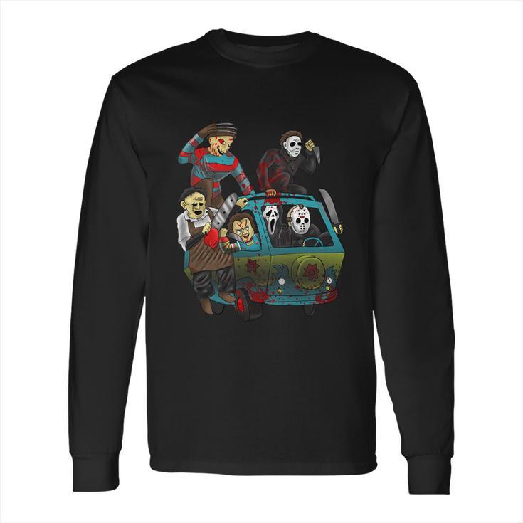 Funny Halloween Scary Holocaust Machine Van Movie Characters Long Sleeve T-Shirt