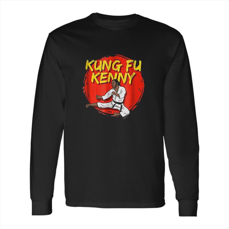 Funny Rap Concert Gift Kung Fu Kenny Fighting Gift Long Sleeve T-Shirt