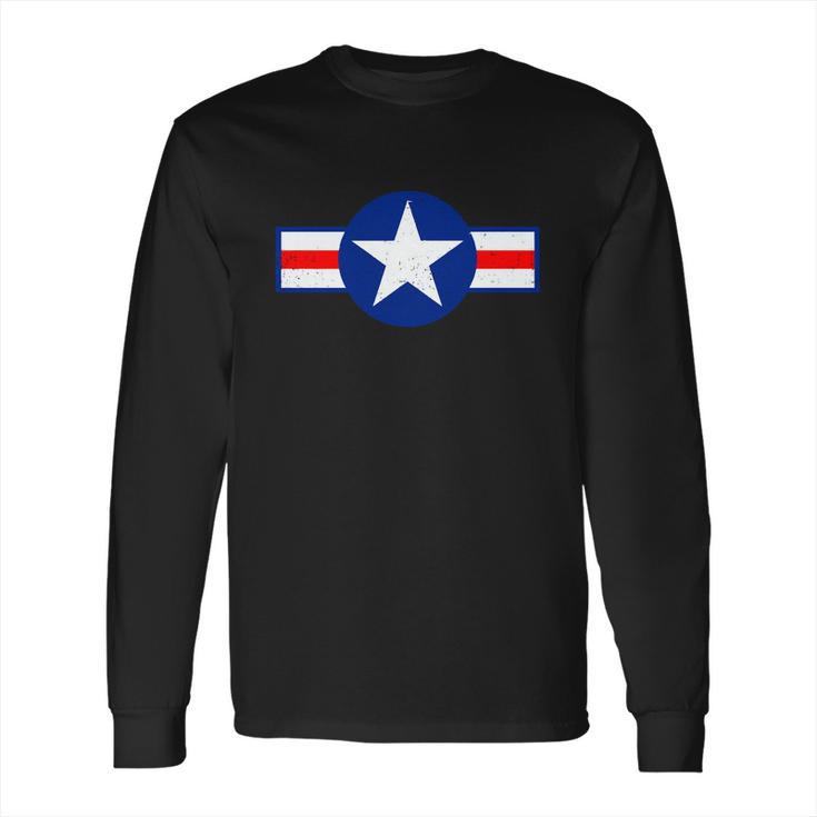 Funny Retro Us Army Usa Star Logo Long Sleeve T-Shirt