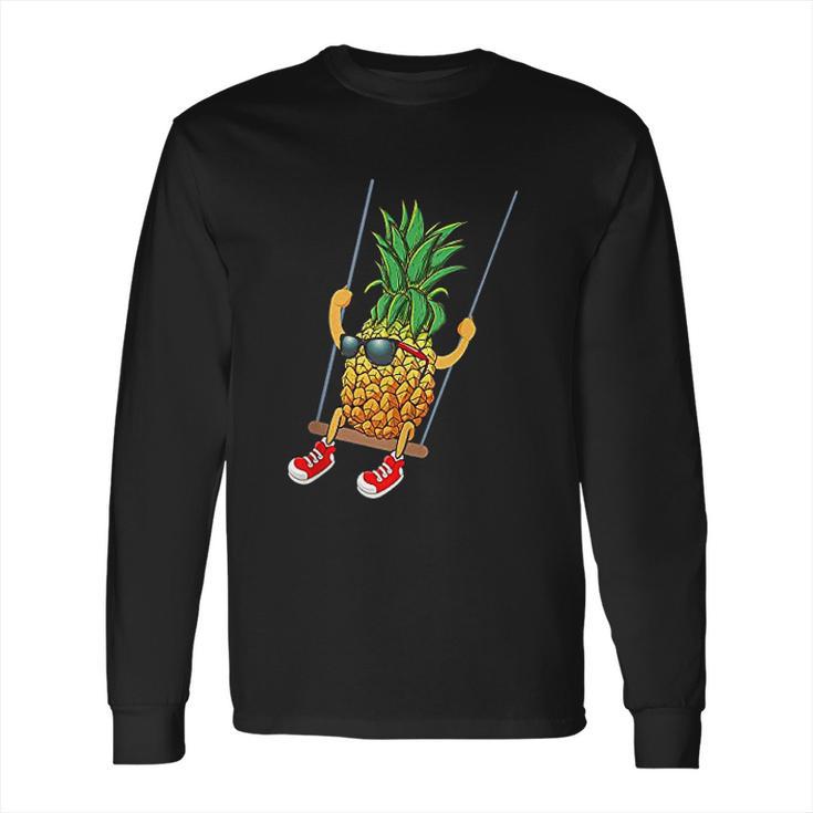 Funny Swinging Pineapple Swinger Long Sleeve T-Shirt