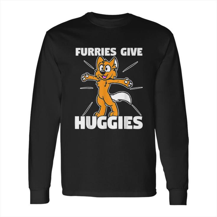 Furry Fandom  Furries Give Hugs Long Sleeve T-Shirt