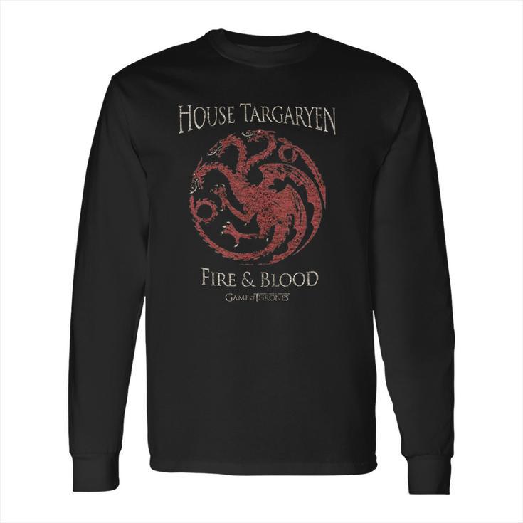 Game Of Thrones  House Targaryen Fire  Blood Long Sleeve T-Shirt