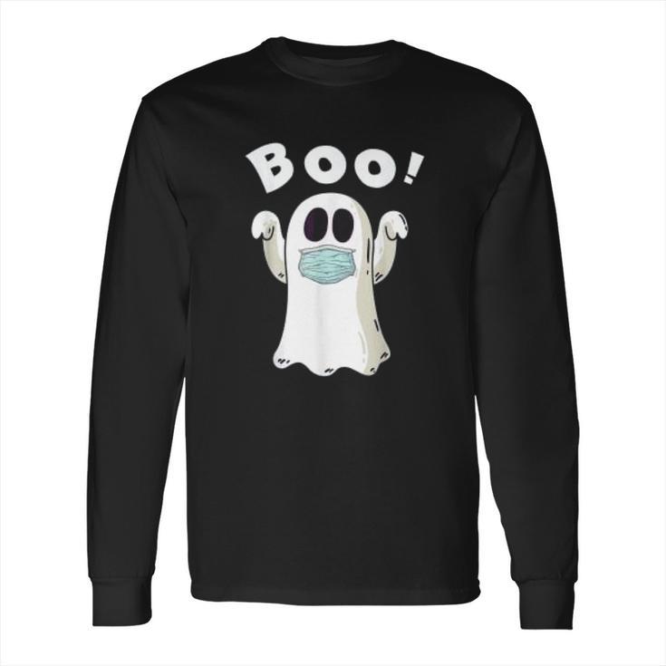 Ghost Boo Social Distancing Long Sleeve T-Shirt