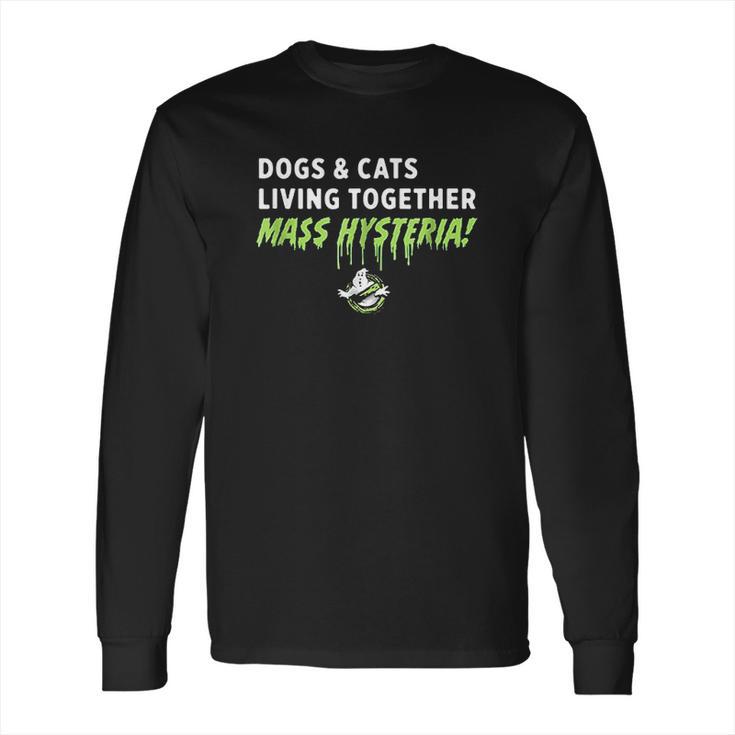 Ghostbusters Dogs And Cats Living Together Long Sleeve T-Shirt