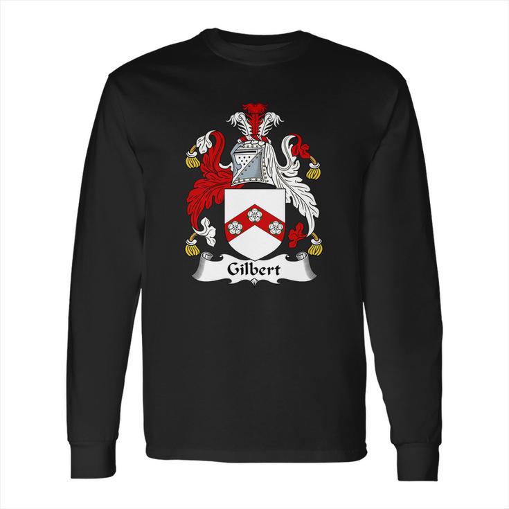 Gilbert Family Crest  Coat Of Arms British Family Crests Long Sleeve T-Shirt