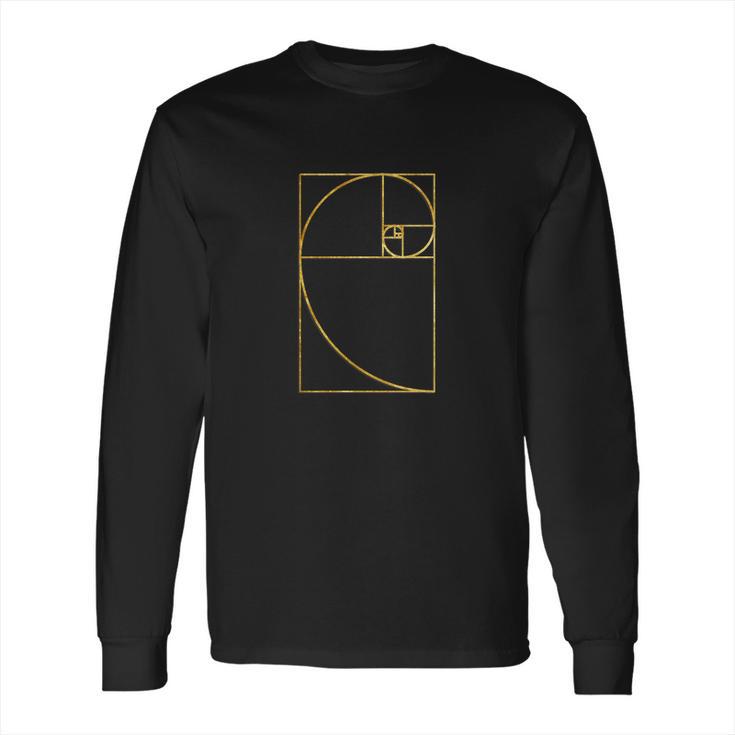 Golden Ratio Sacred Fibonacci Spiral Long Sleeve T-Shirt