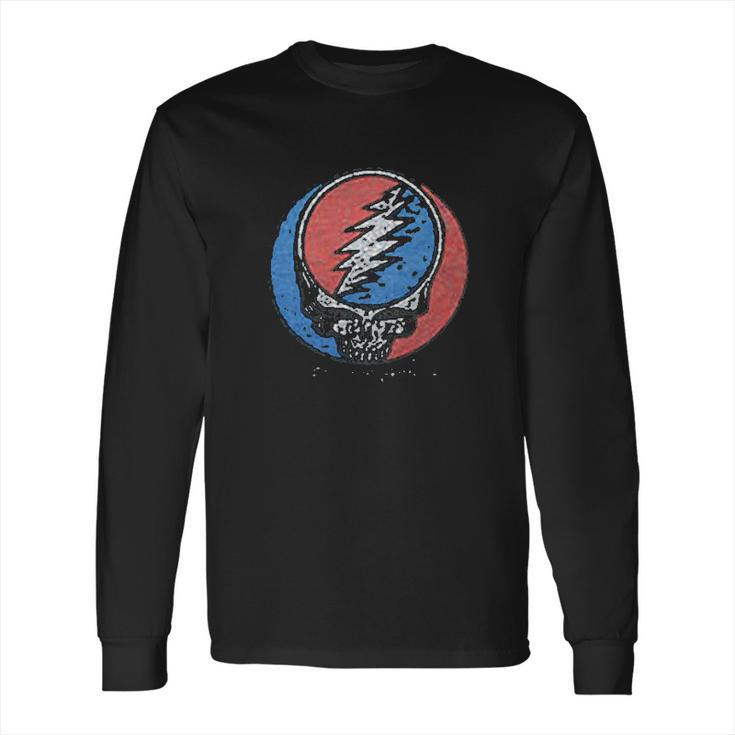 Grateful Dead Mens Distress Your Face Over Dyed Long Sleeve T-Shirt