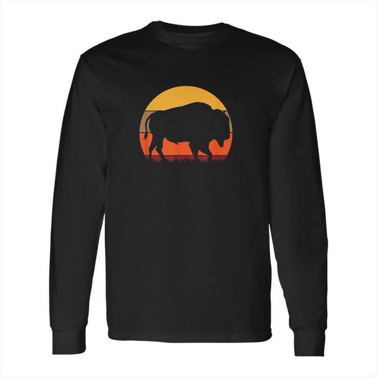 Great American Buffalo With A Vintage Long Sleeve T-Shirt