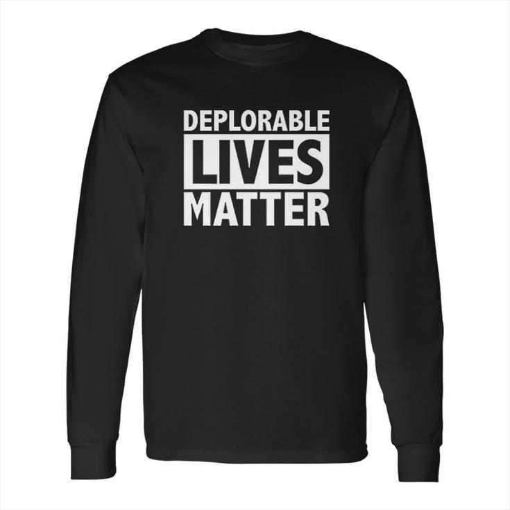 Gs Eagle Deplorable Lives Matter Graphic Long Sleeve T-Shirt