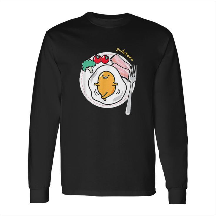 Gudetama Whatever Breakfast Plate Long Sleeve T-Shirt