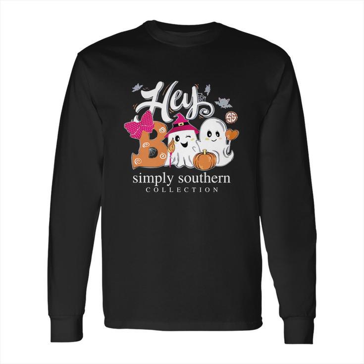 Halloween Hey Boo Simply Southern Collection Long Sleeve T-Shirt