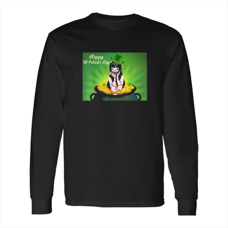 Graphic Happy St Patricks Day Love Tomie Junji Ito Long Sleeve T-Shirt