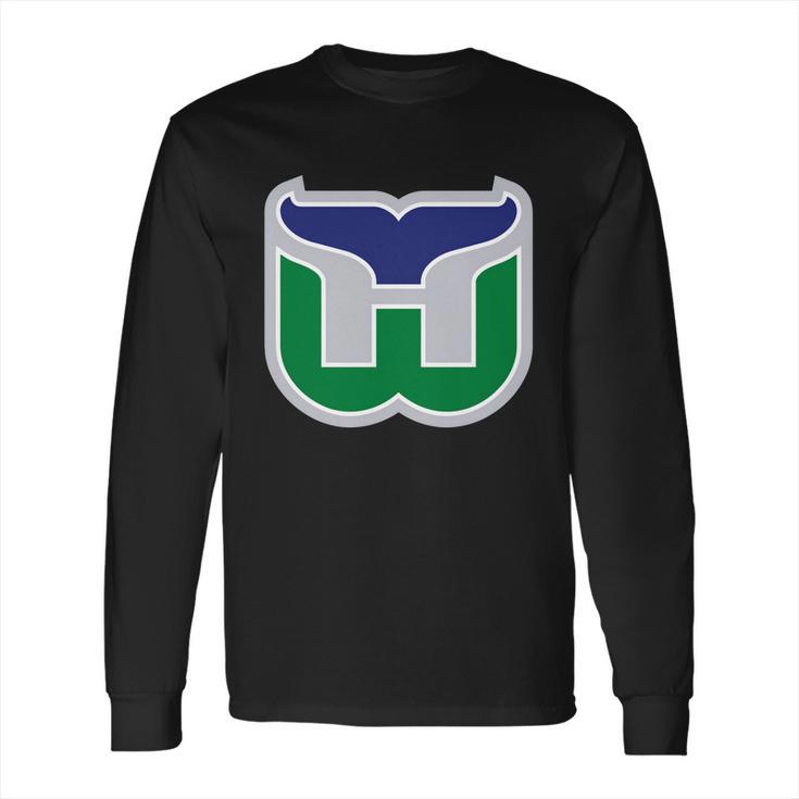 Hartford Whalers Hockey Retro 2 Long Sleeve T-Shirt