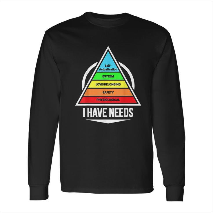 Hierarchy Of Needs Psych Long Sleeve T-Shirt