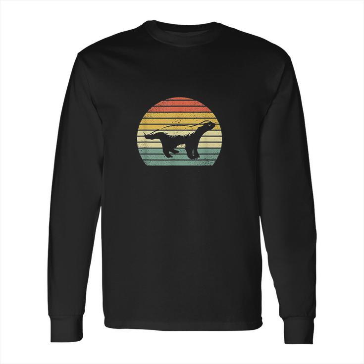 Honey Badger Retro Vintage Long Sleeve T-Shirt