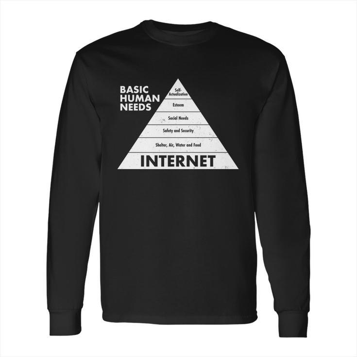 Basic Human Needs Pyramid Long Sleeve T-Shirt