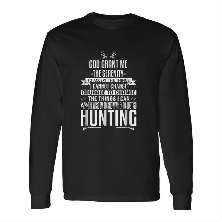 The Hunters Serenity Prayer Deer Long Sleeve T-Shirt