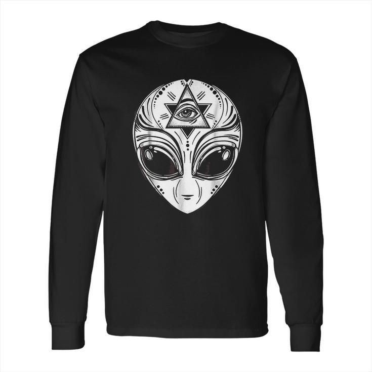 Illuminati Alien Occult Mason All Seeing Eye Long Sleeve T-Shirt